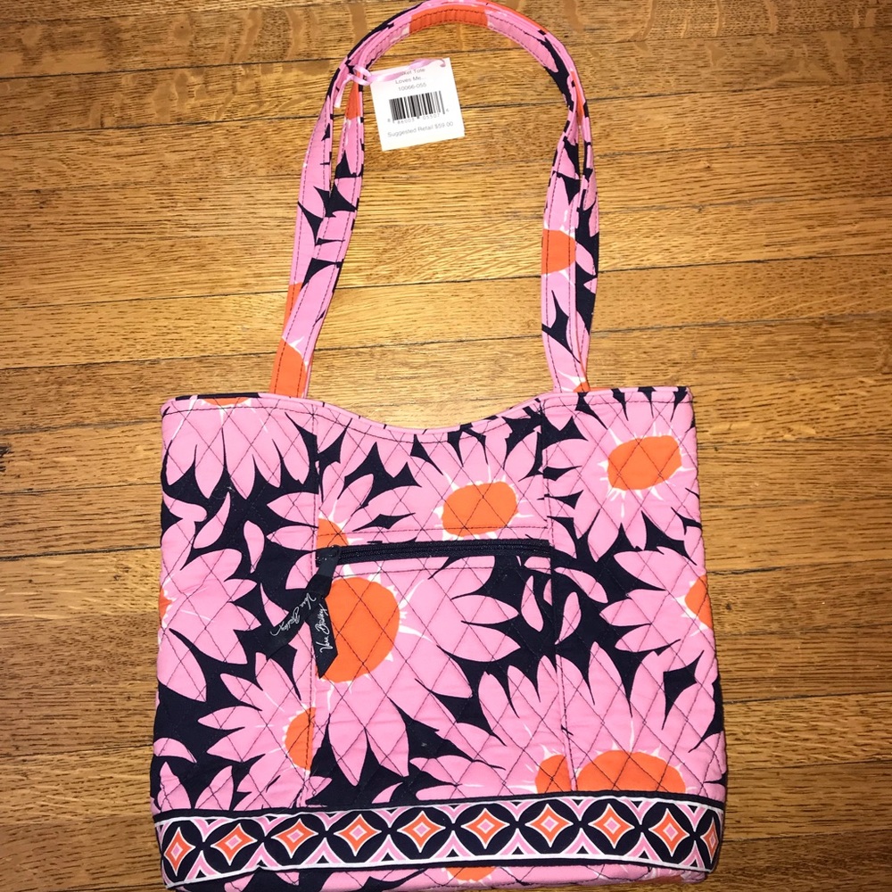 Vera Bradley NWT Bucket Tote Loves Me...
